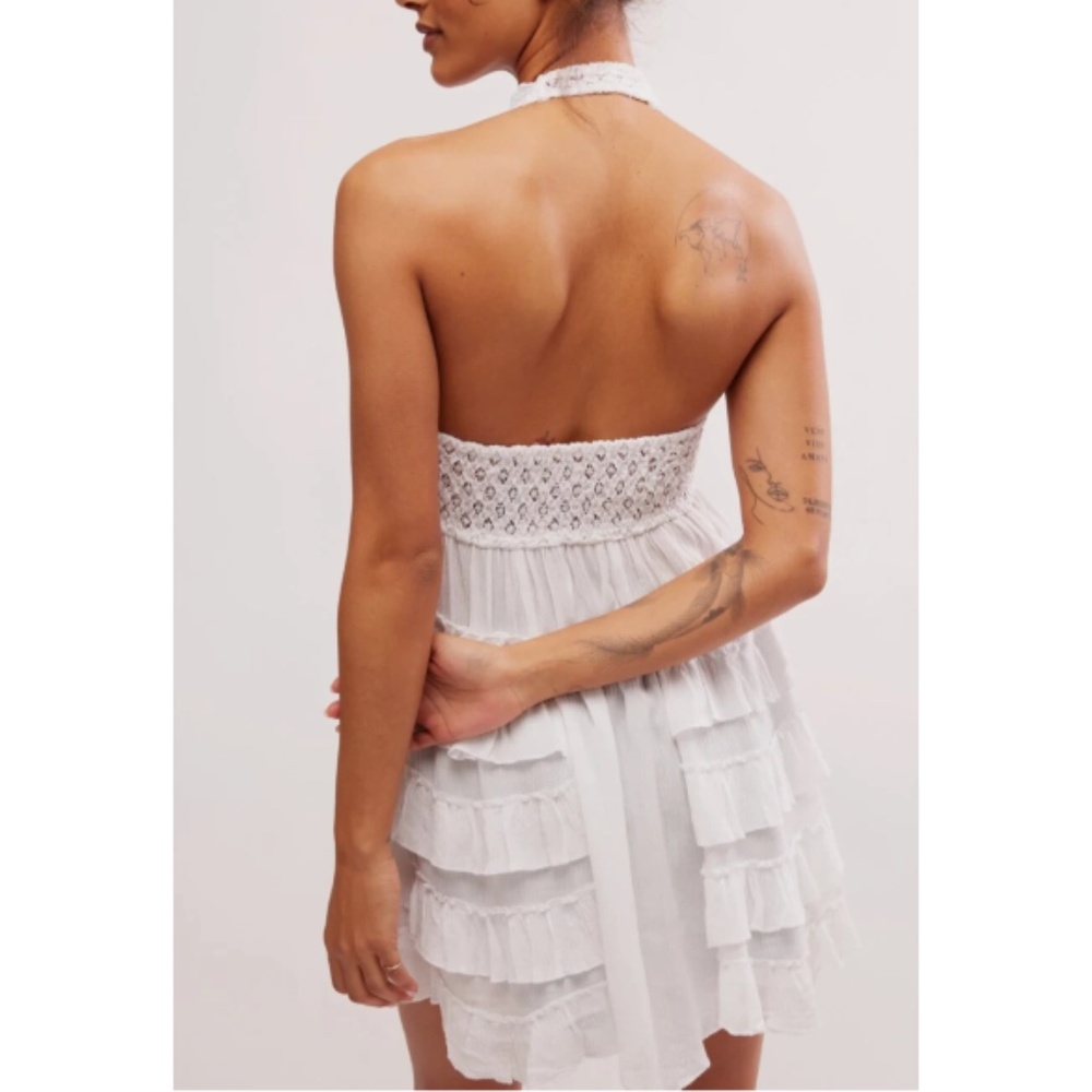 New Free People Adella Halter Slip Mini Dress - Picture 5 of 6